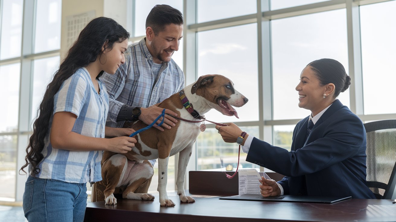 familia registrando la curp de su mascota